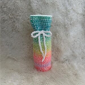 Crochet Wine Bag | Drink Bag | Handmade | Ribbon Tie